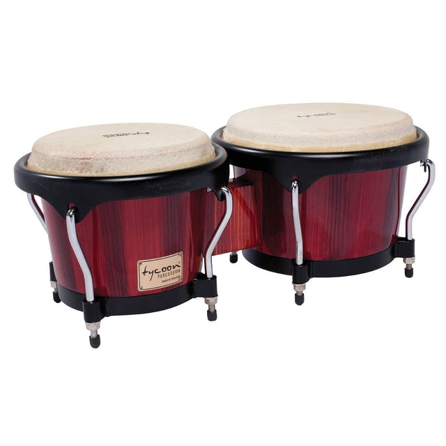 Tycoon 7 & 8 1/2 Artist Series Hand Painted Bongos - Red Finish