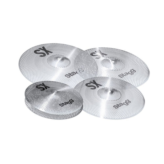 Stagg Silent Cymbal Set w/ Gig Bag - SXM SET