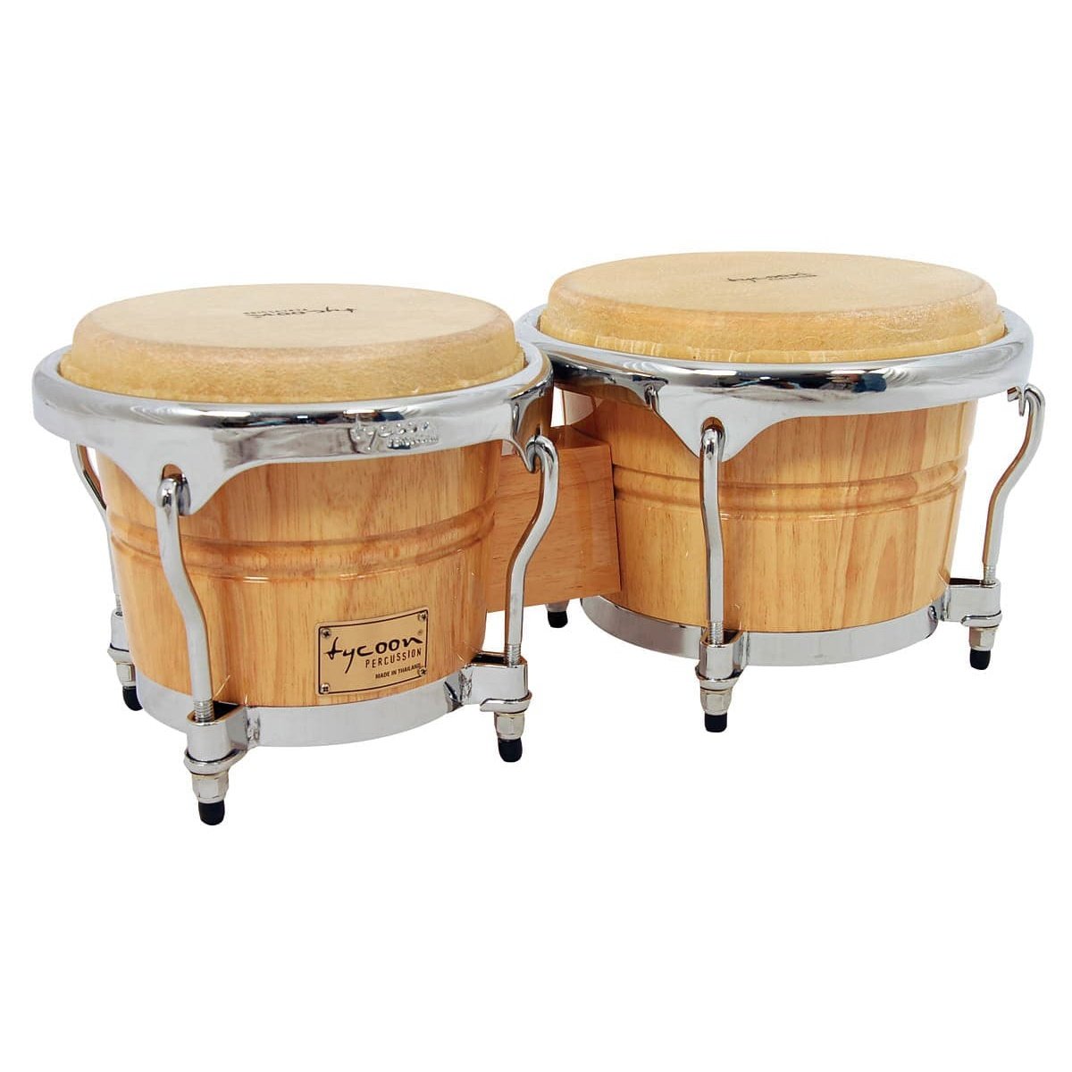 Tycoon Percussion 7 & 8 1/2 Concerto Series Bongos - Natural