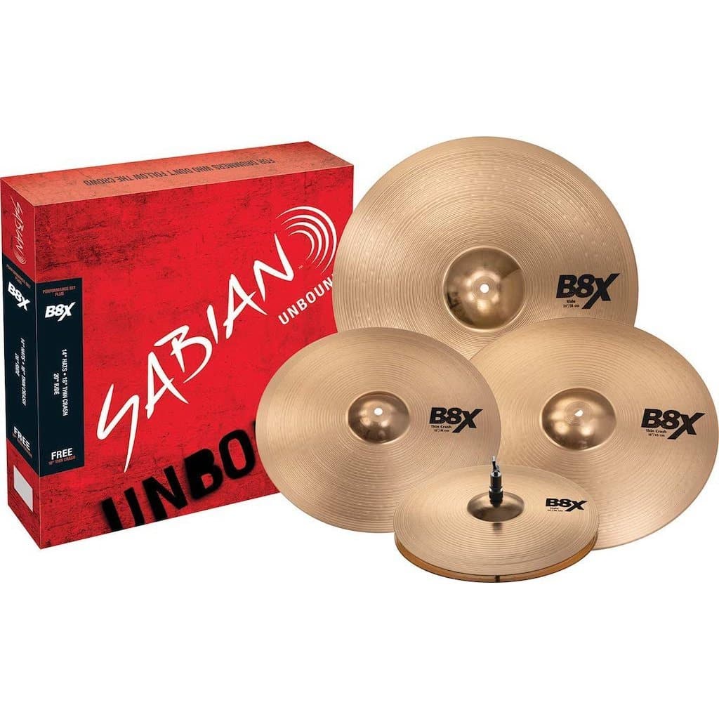 Sabian B8X Performance Set Plus w/ Free 18" Thin Crash