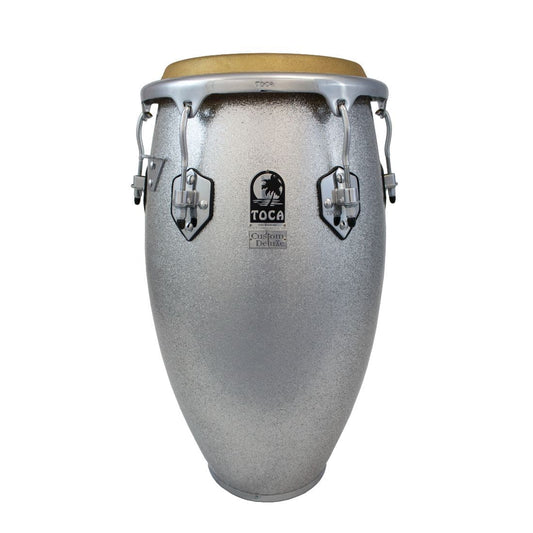 Toca Custom Deluxe Fiberglass Tumba - Silver Sparkle
