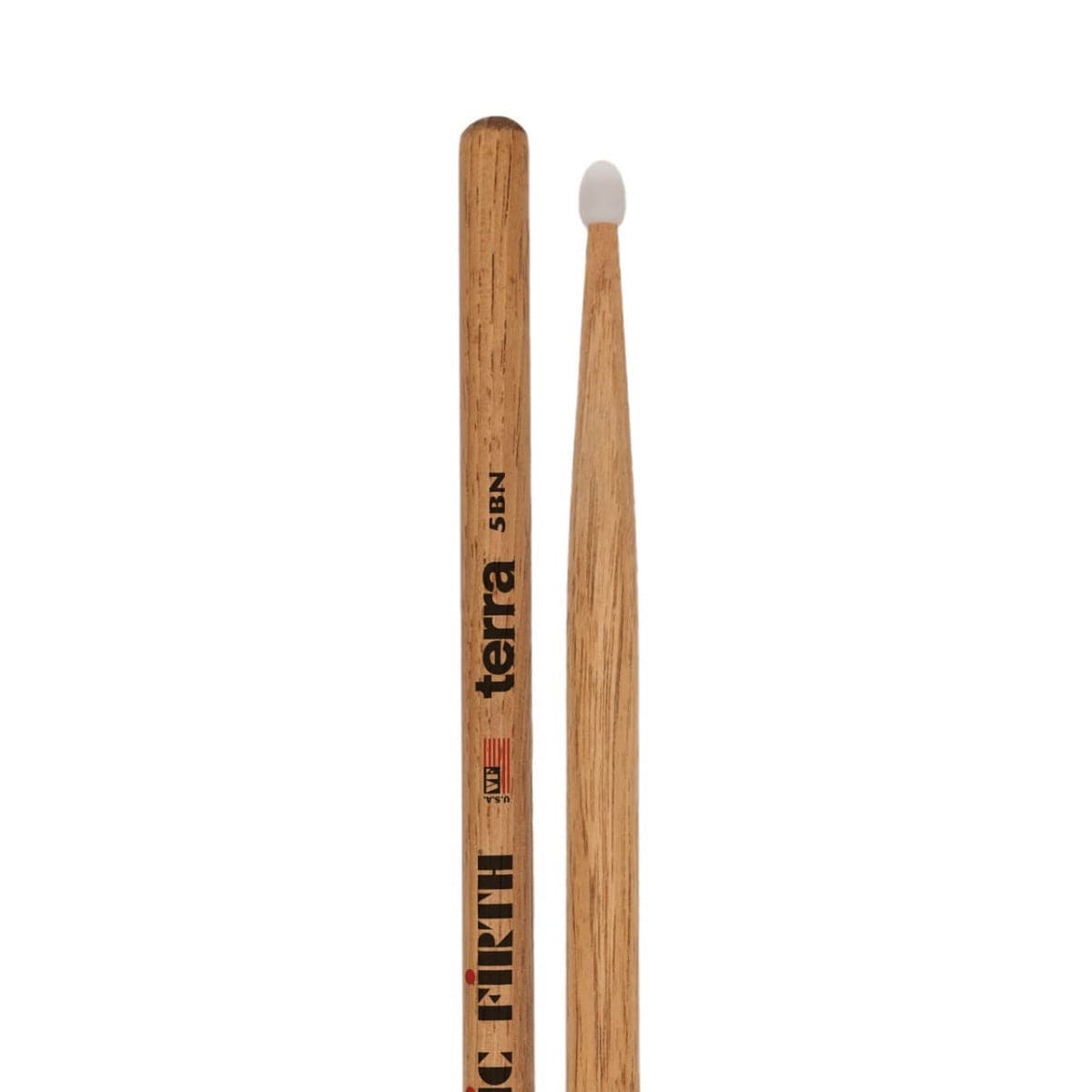 Vic Firth American Classic 5BTN Terra Series Drumsticks, Nylon Tip