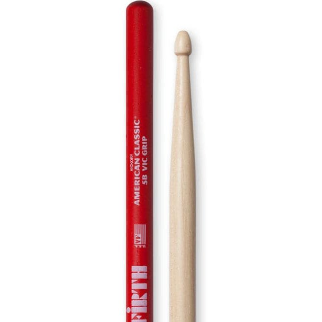 Vic Firth American Classic Drum Stick 5B w/ Vic Grip