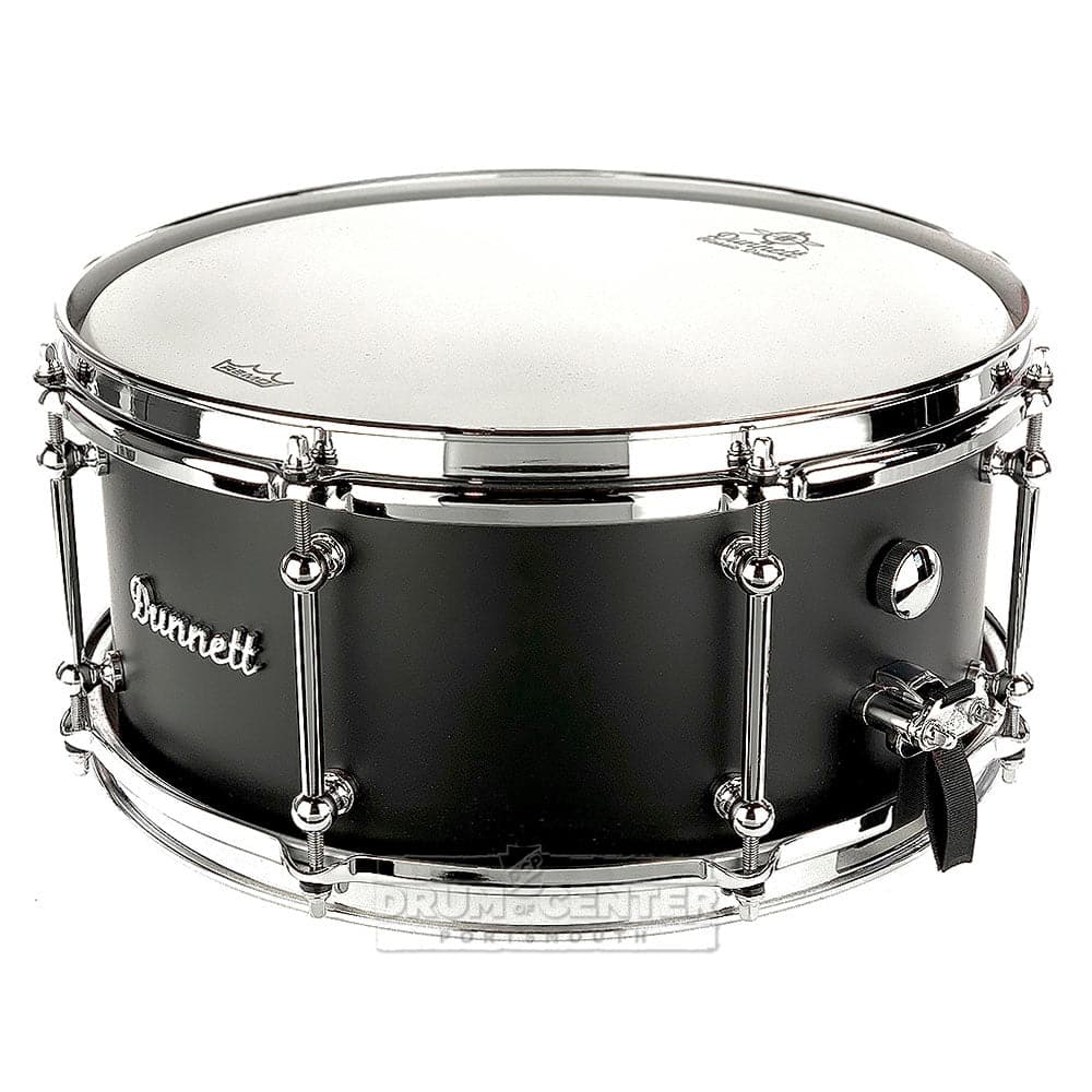 Dunnett Classic Titanium Snare Drum 14x6.5 Matte Black