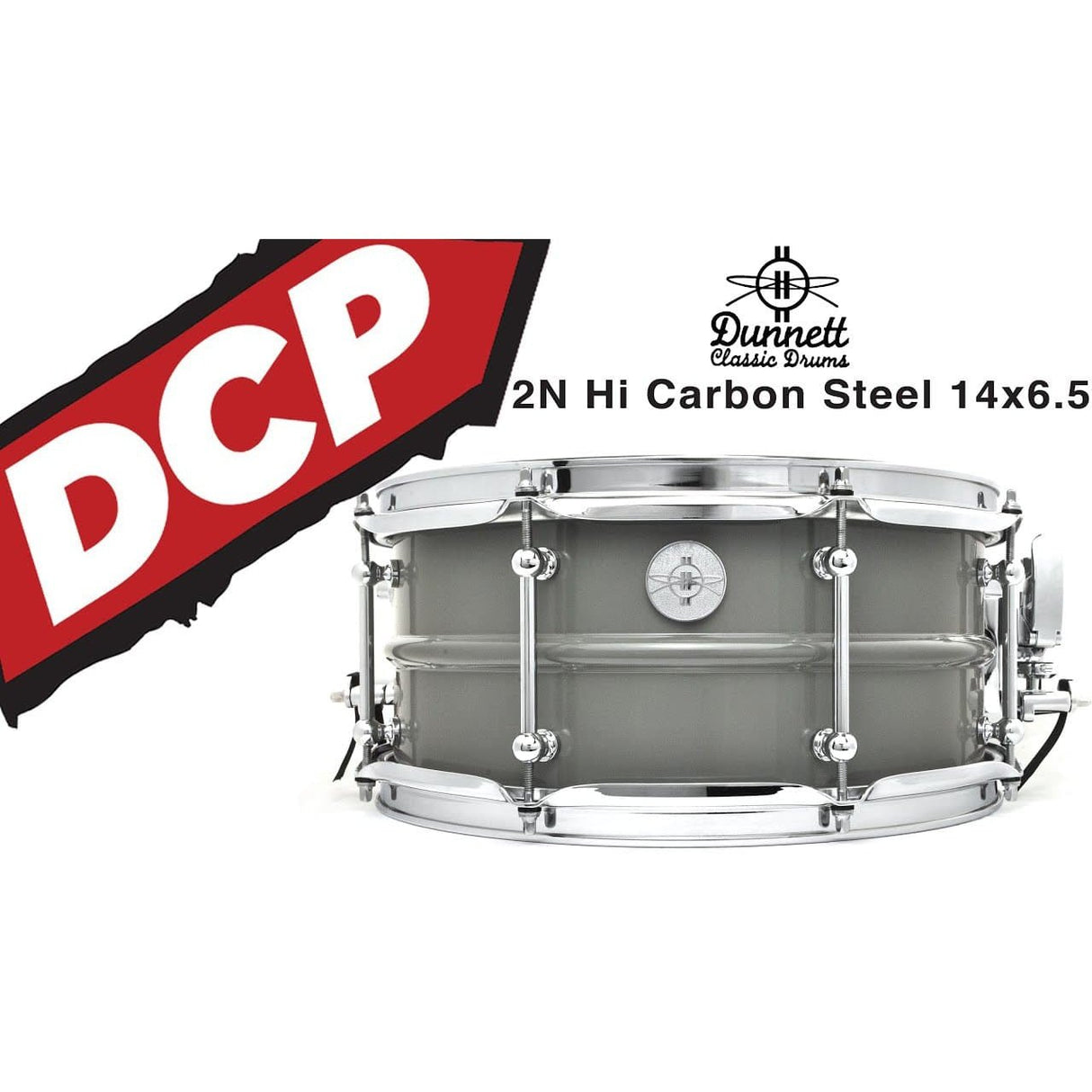 Dunnett Classic 2N High Carbon Steel Snare Drum 14x6.5