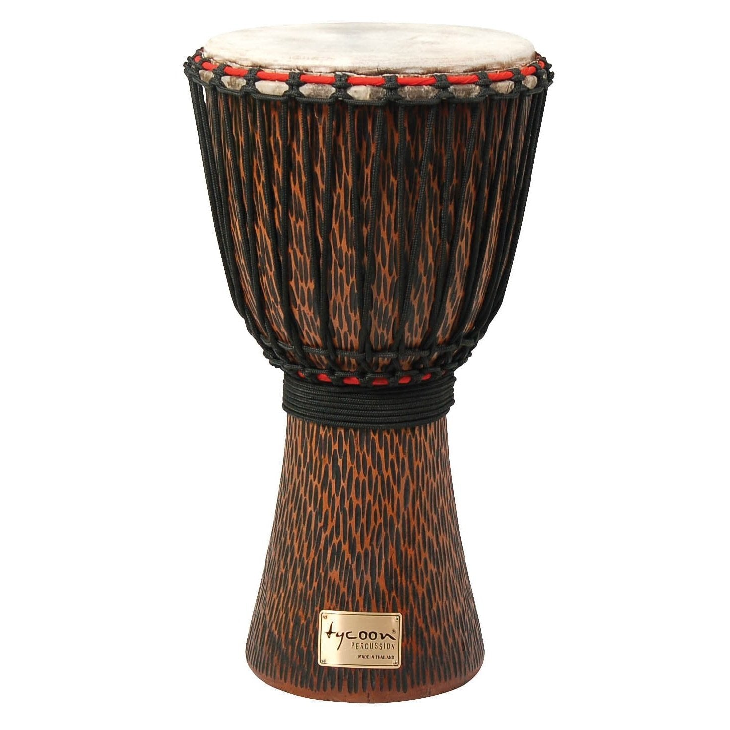 Tycoon Percussion 12 Chiseled Orange Series Djembe