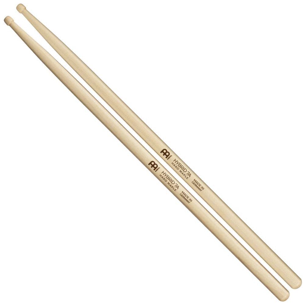 Meinl Hybrid 7a Drumstick Maple Hybrid Wood Tip Pair