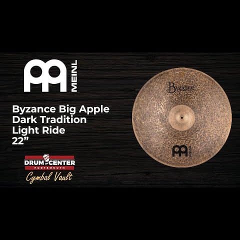 Meinl Byzance Big Apple Dark Tradition Light Ride Cymbal 22" 2 grams