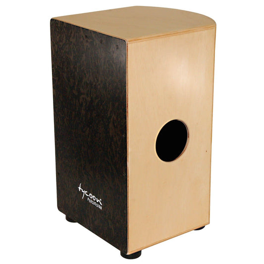 Tycoon 29 Roundback Series Cajon With Black Makah Burl Front Plate