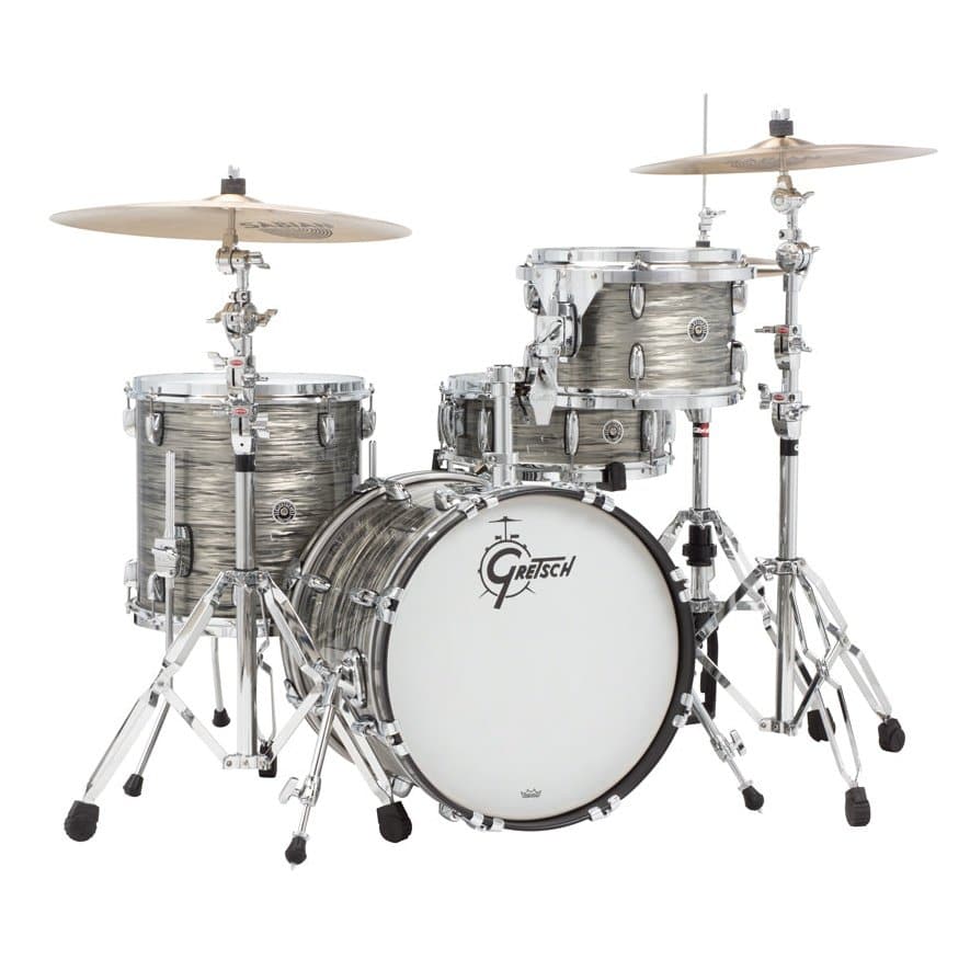 Gretsch Brooklyn 4pc Jazz Drum Set Grey Oyster