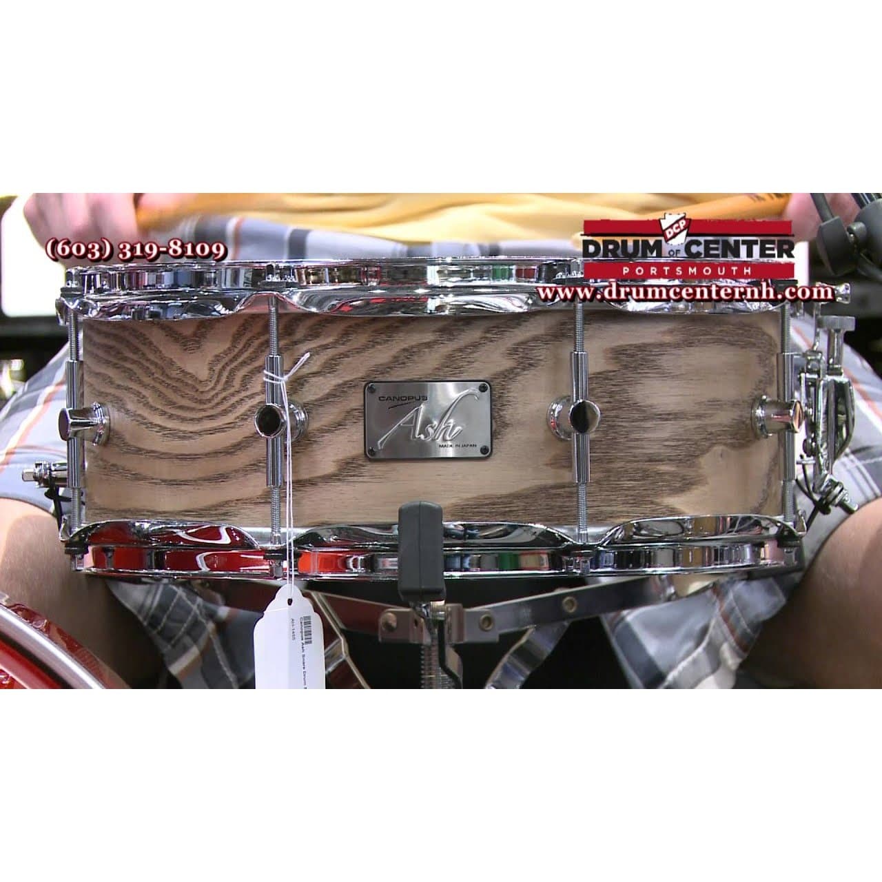 Canopus Ash Snare Drum 14x5.5 Natural Grain Oil