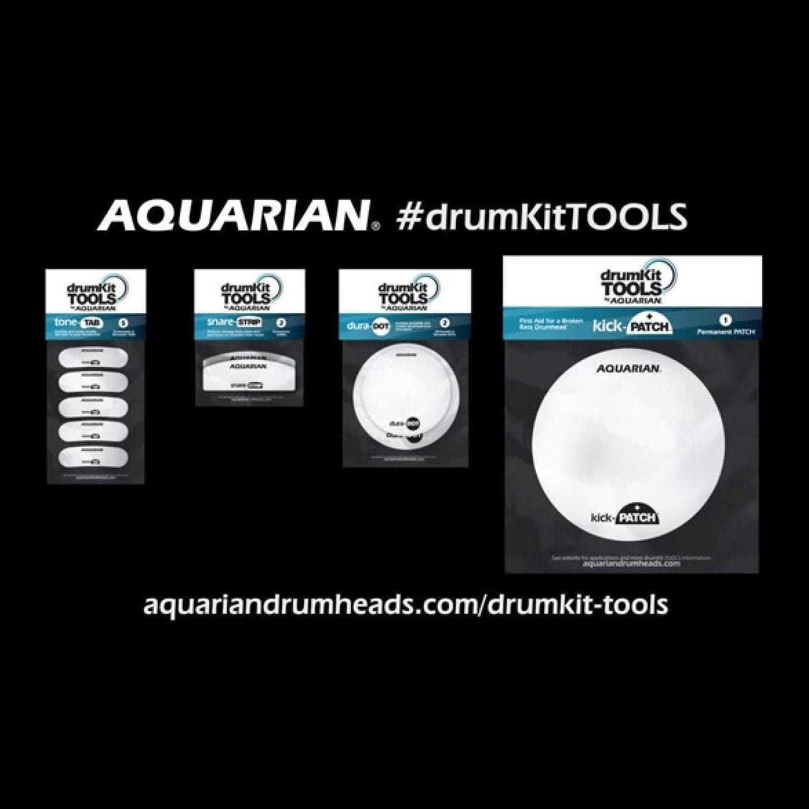 Aquarian duraDOT Tom/Snare Tone Control Patch 2pack