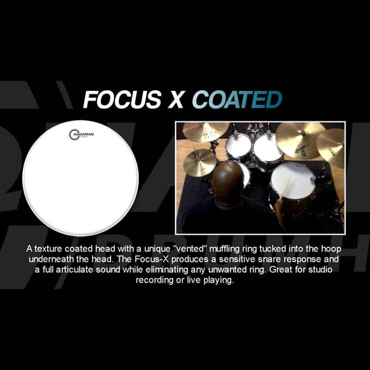 Aquarian Texture Coated Focus-X Drumhead 08
