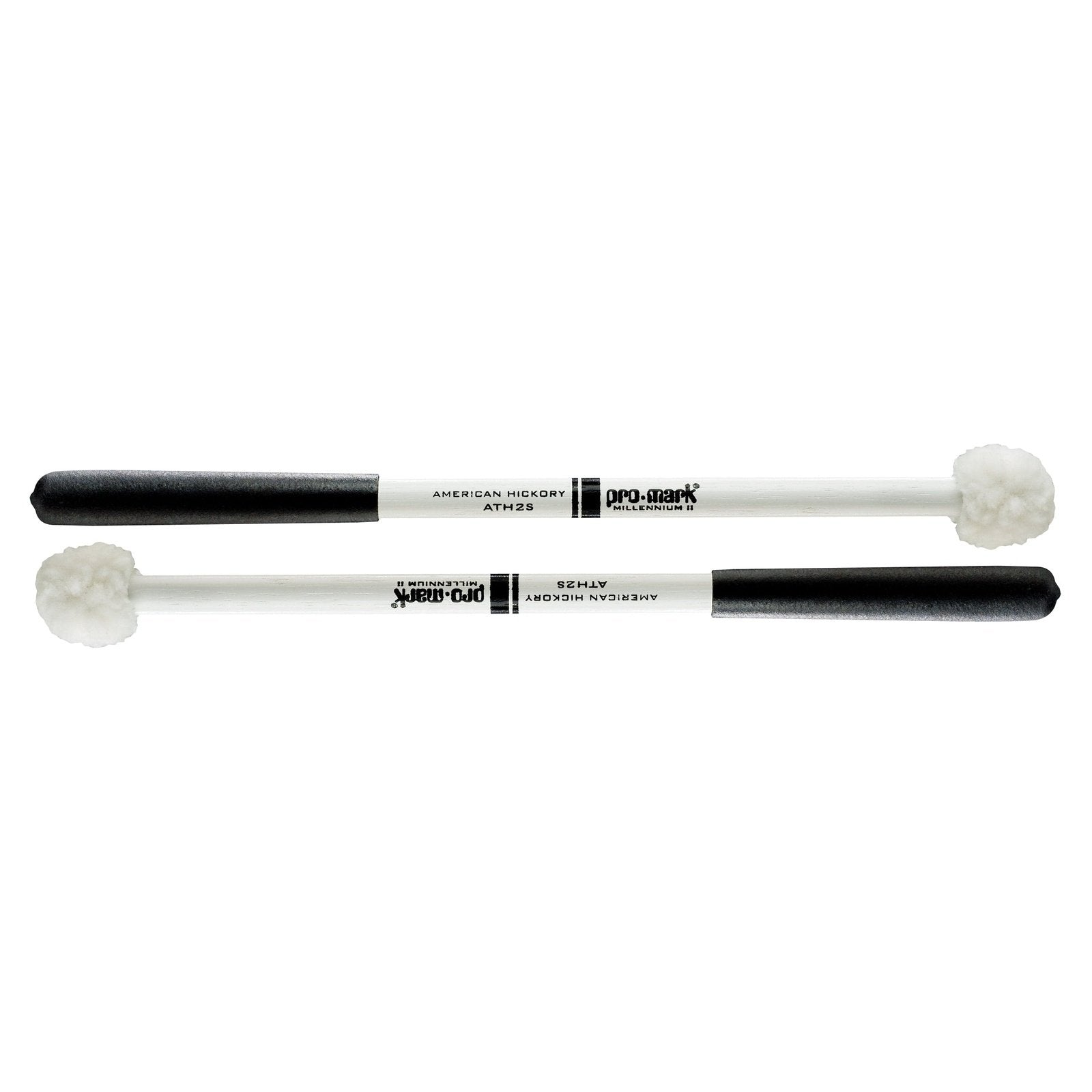 Promark ATH2S Hickory Shaft Hickory Shaft Puff Cover On Felt Head Tenor Mallet