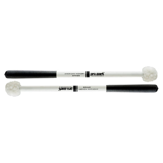 Promark ATH2S Hickory Shaft Hickory Shaft Puff Cover On Felt Head Tenor Mallet