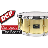 Canopus 'The Brass' Snare Drum 14x6.5 w/ Flanged Hoops