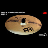 Meinl Byzance Brilliant Thin Crash Cymbal 14