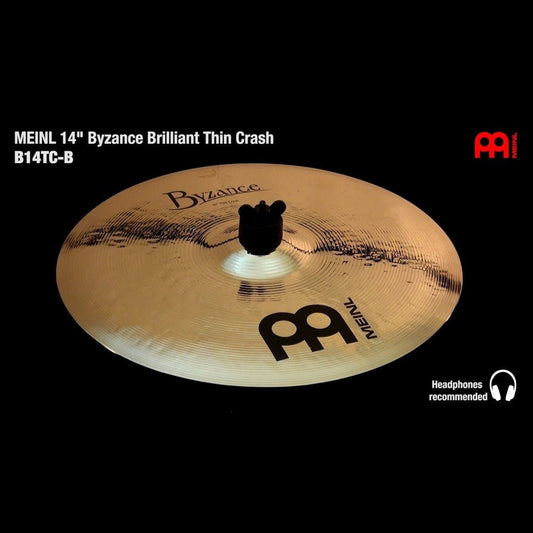 Meinl Byzance Brilliant Thin Crash Cymbal 14