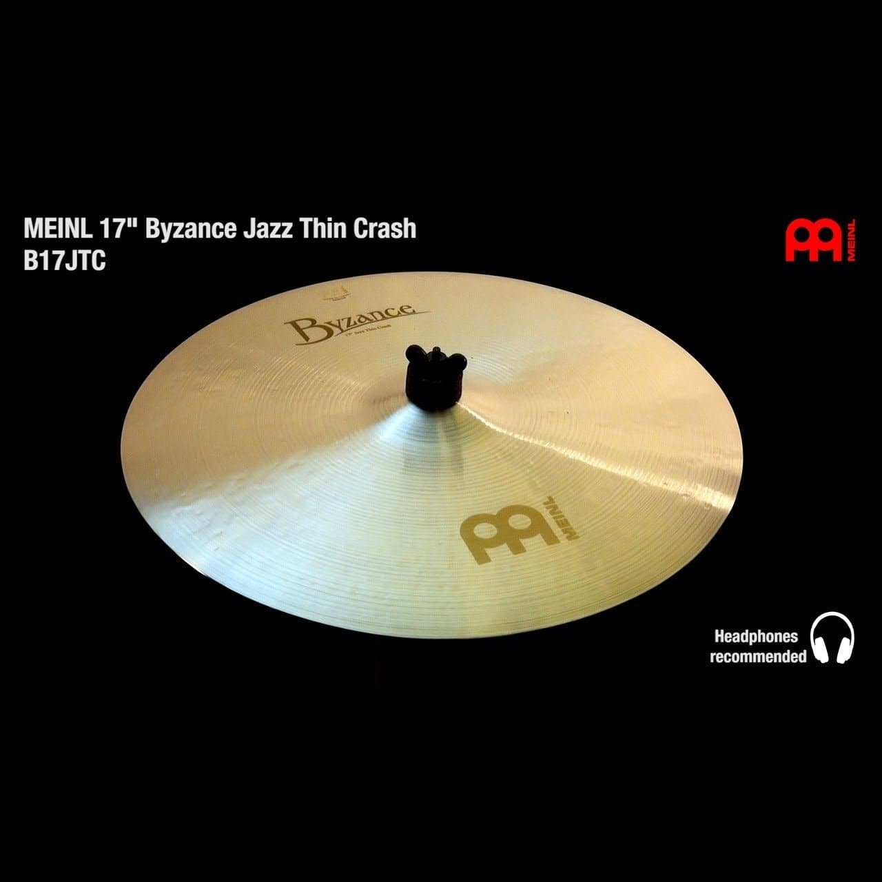 Meinl Byzance Jazz Thin Crash Cymbal 17