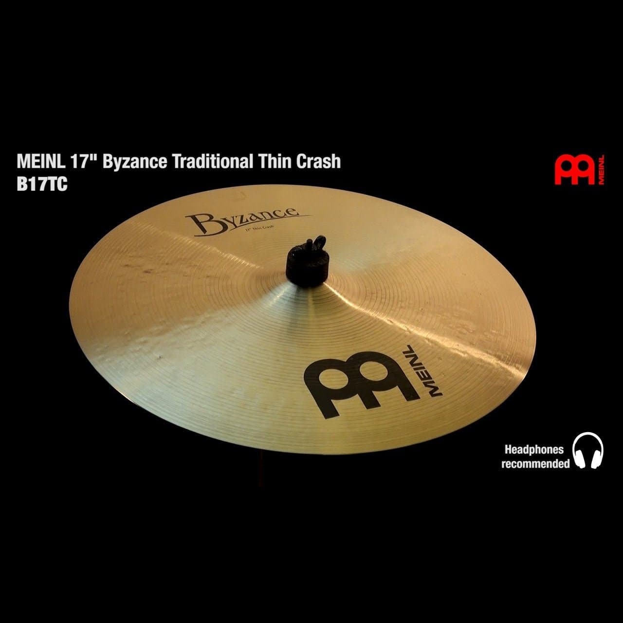 Meinl Byzance Traditional Thin Crash Cymbal 17