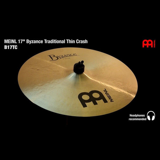 Meinl Byzance Traditional Thin Crash Cymbal 17