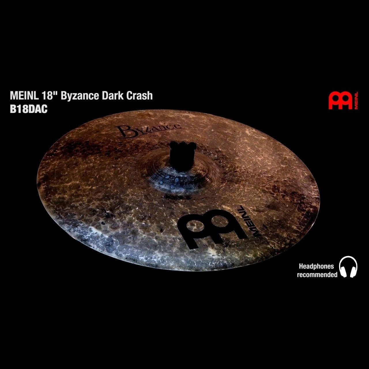 Meinl Byzance Dark Crash Cymbal 18 | DCP