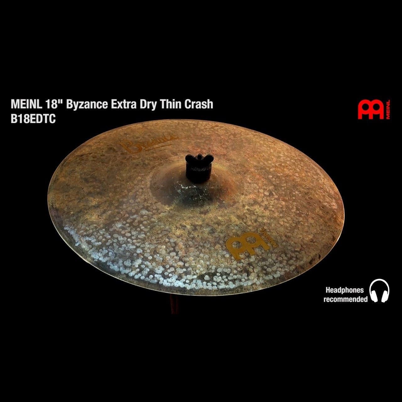 Meinl Byzance Extra Dry Thin Crash Cymbal 18