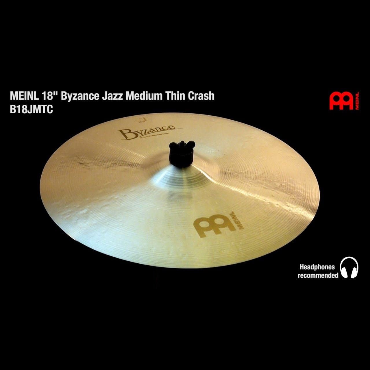 Meinl Byzance Jazz Medium Thin Crash Cymbal 18