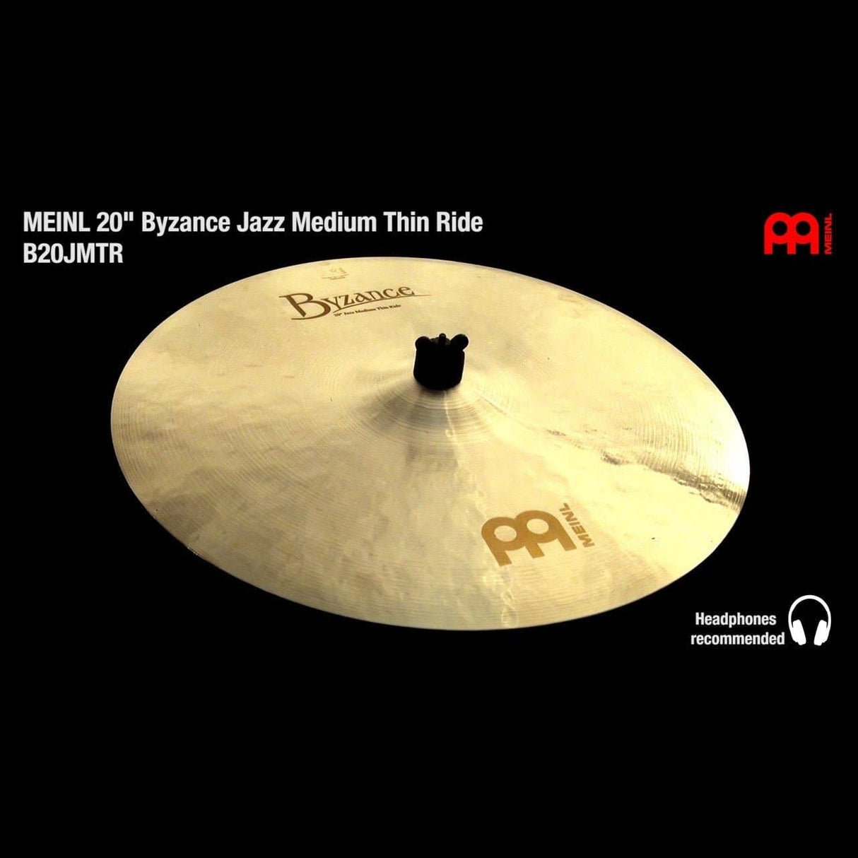 Meinl Byzance Jazz Medium Thin Ride Cymbal 20