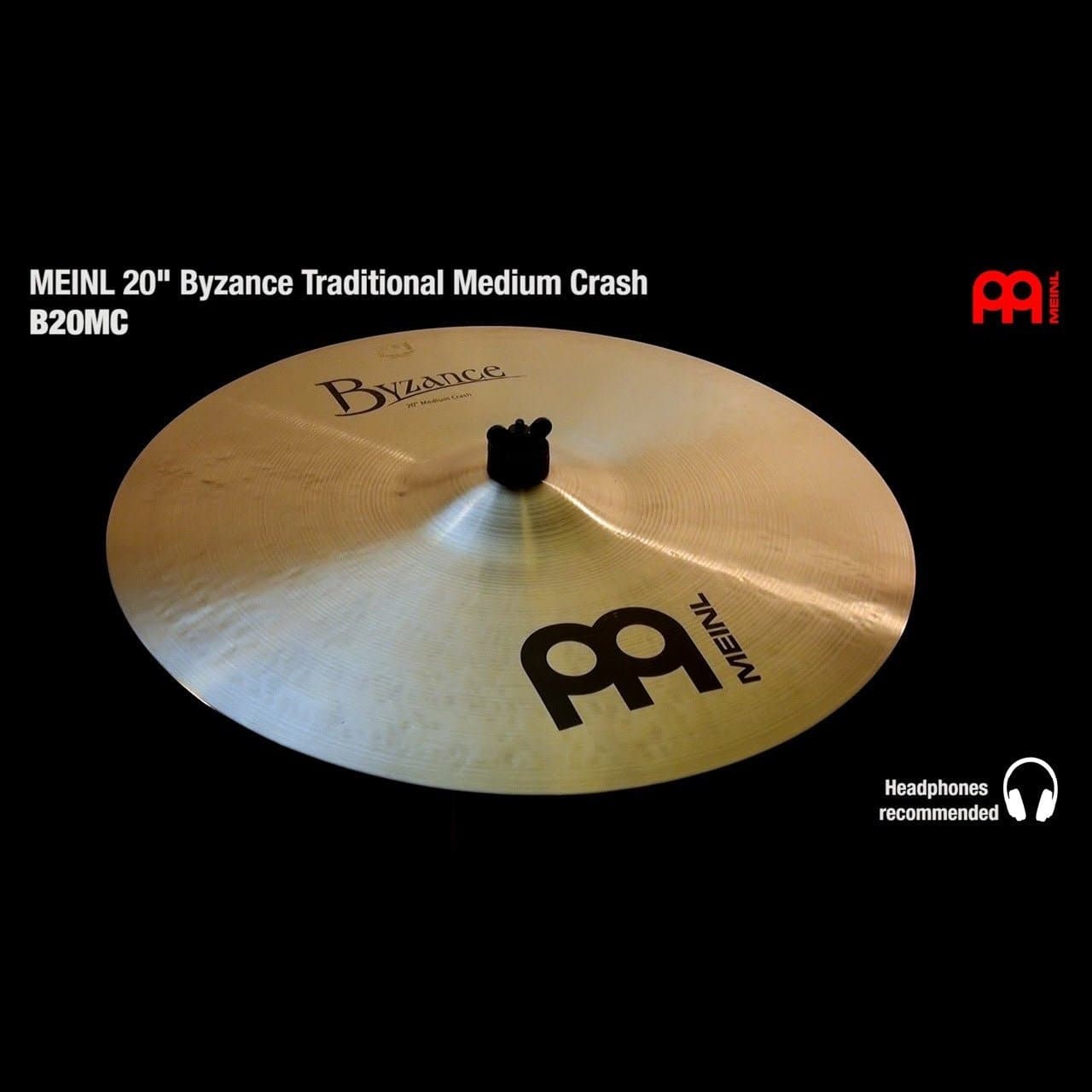 Meinl Byzance Traditional Medium Crash Cymbal 20