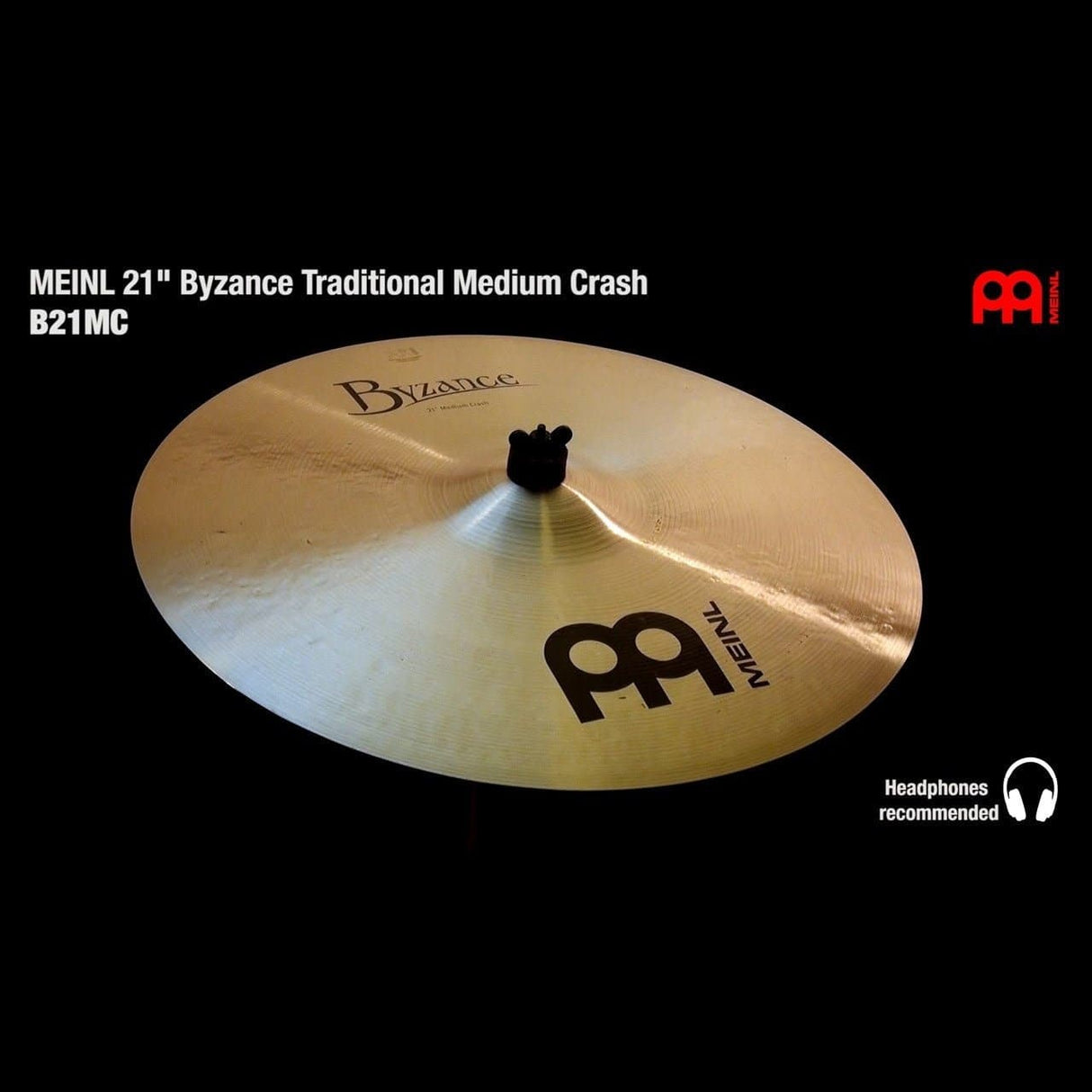 Meinl Byzance Traditional Medium Crash Cymbal 21