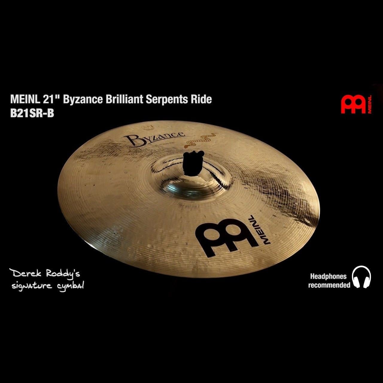 Meinl Byzance Brilliant Serpents Ride Cymbal 21