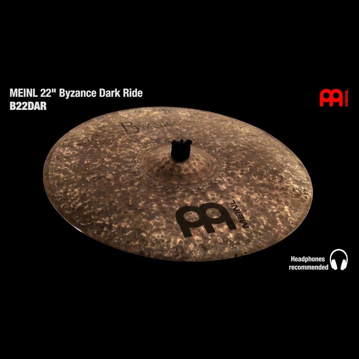 Meinl Byzance Dark Ride Cymbal 22
