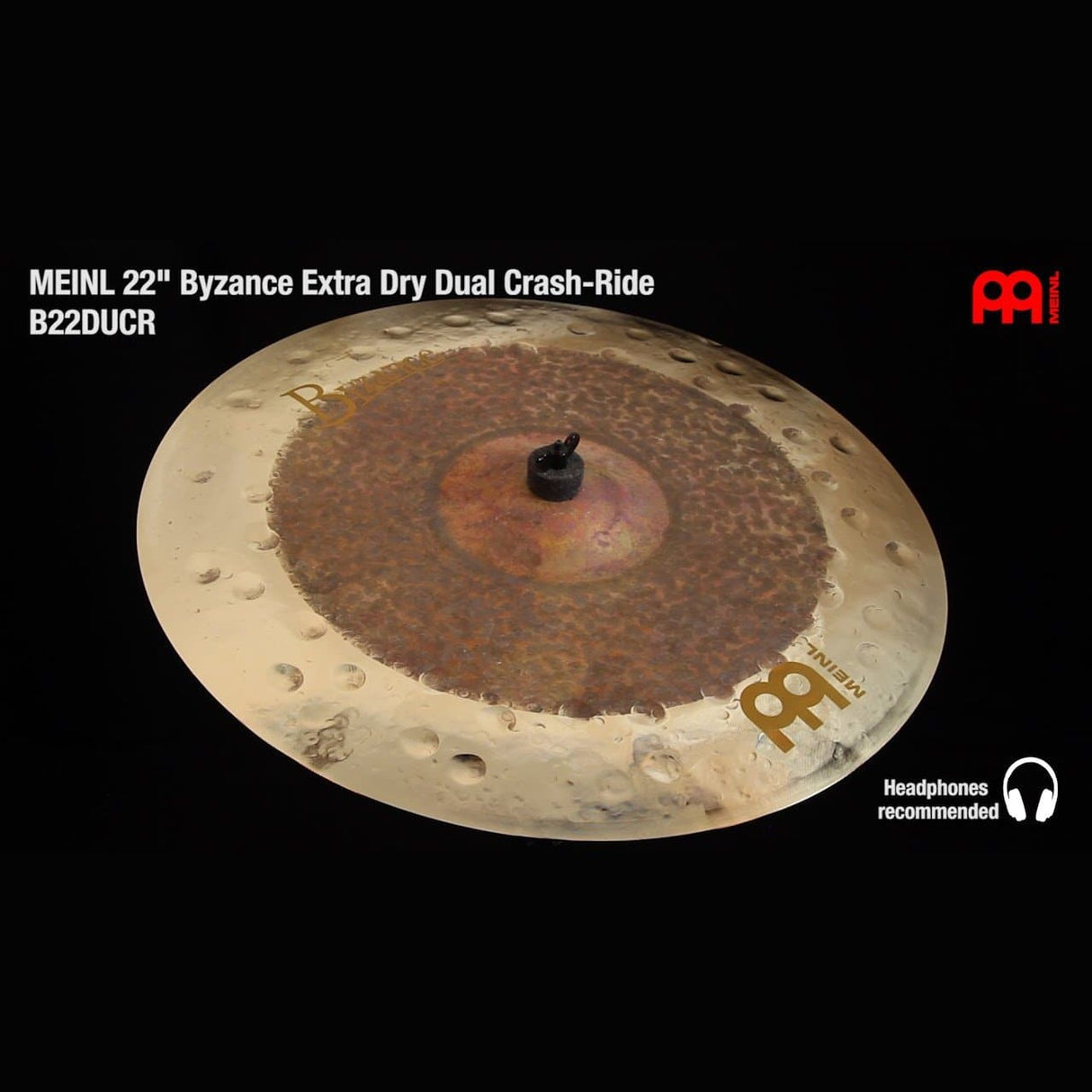 Meinl Byzance Dual Crash Ride Cymbal 22"