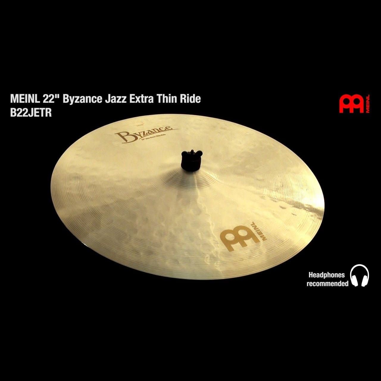 Meinl Byzance Jazz Extra Thin Ride Cymbal 22"