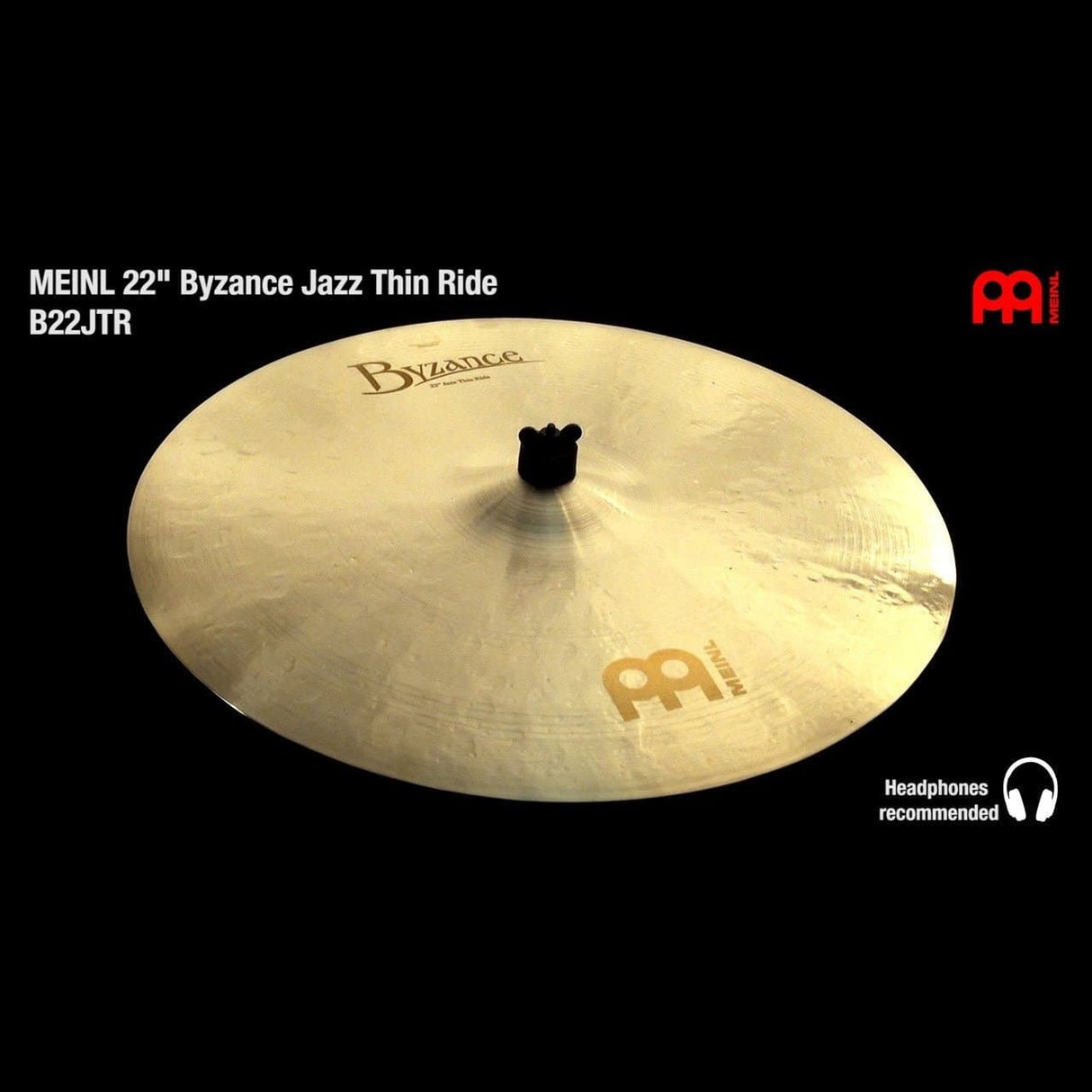 Meinl Byzance Jazz Thin Ride Cymbal 22"