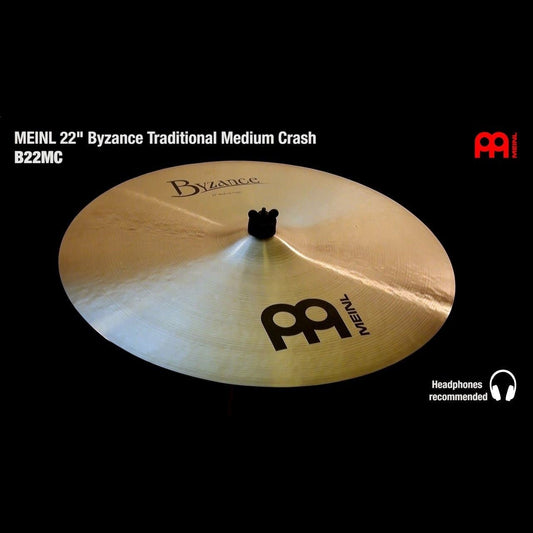 Meinl Byzance Traditional Medium Crash Cymbal 22
