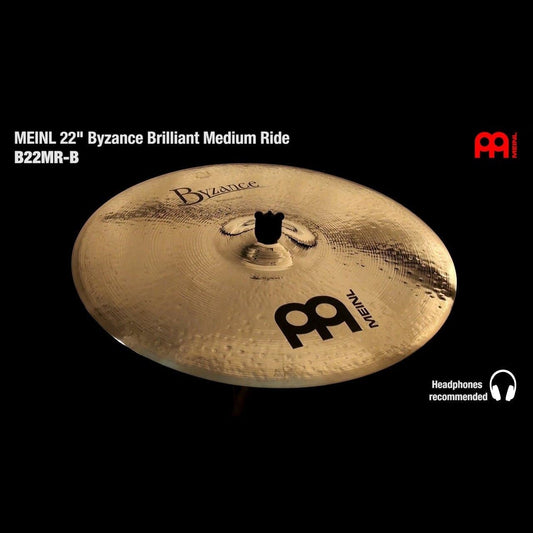 Meinl Byzance Brilliant Medium Ride Cymbal 22