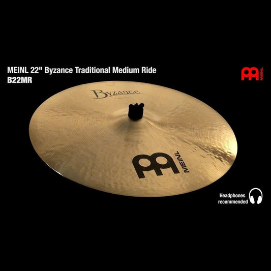 Meinl Byzance Traditional Medium Ride Cymbal 22