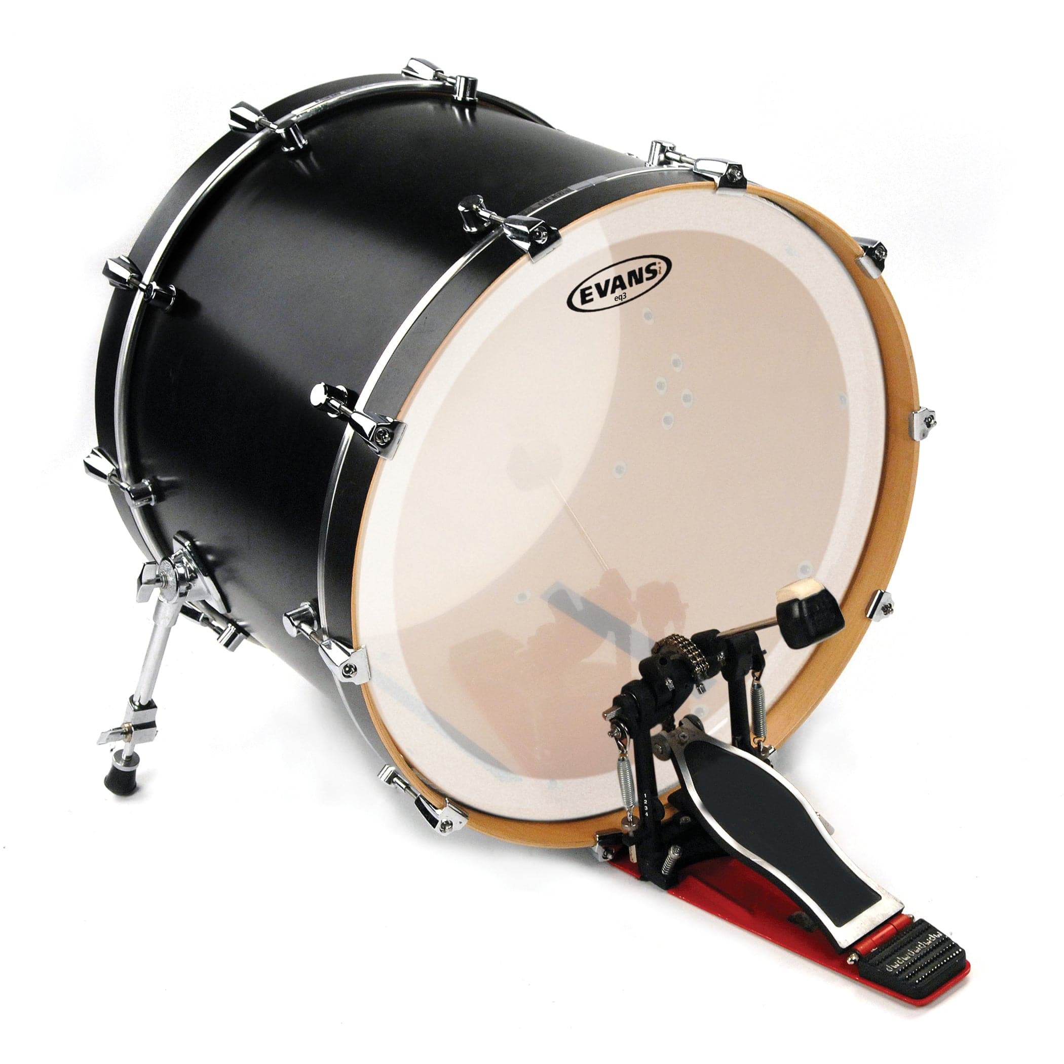 Evans EQ3 Frosted Bass Drum Head, 18 Inch