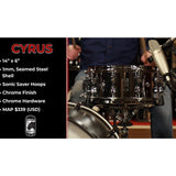 Mapex Black Panther 14x6 Cyrus Snare Drum - Steel
