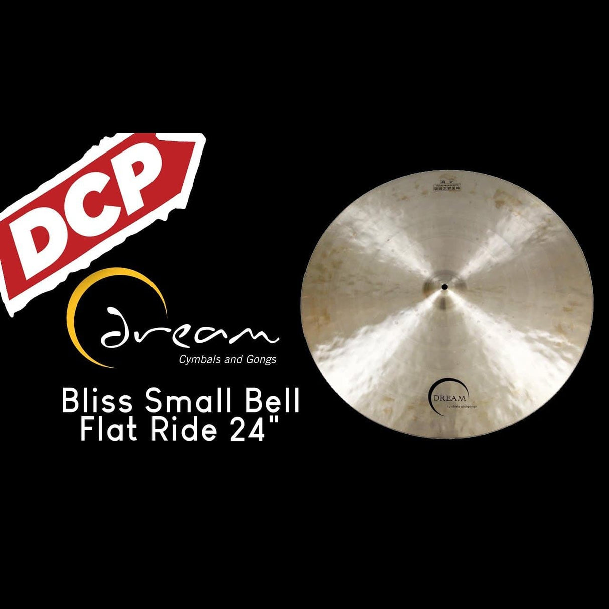 Dream Bliss Small Bell Flat Ride Cymbal 24" 3068 grams