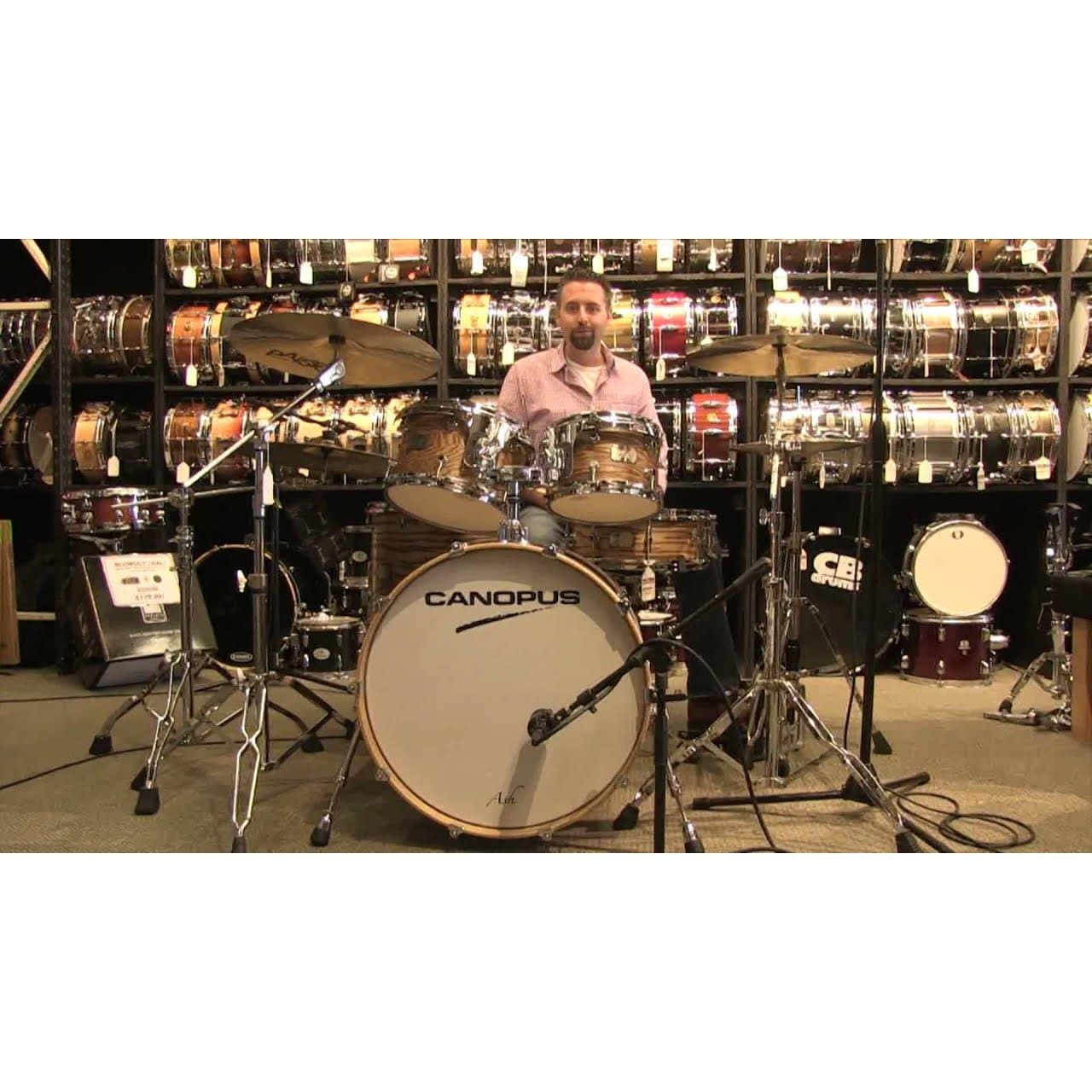 Canopus Ash 4pc Rock Drum Set w/ Tom Arm | Drum Center Of Portsmouth