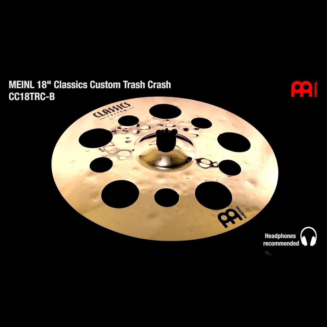 Meinl Classics Custom Trash Crash Cymbal 18 | DCP