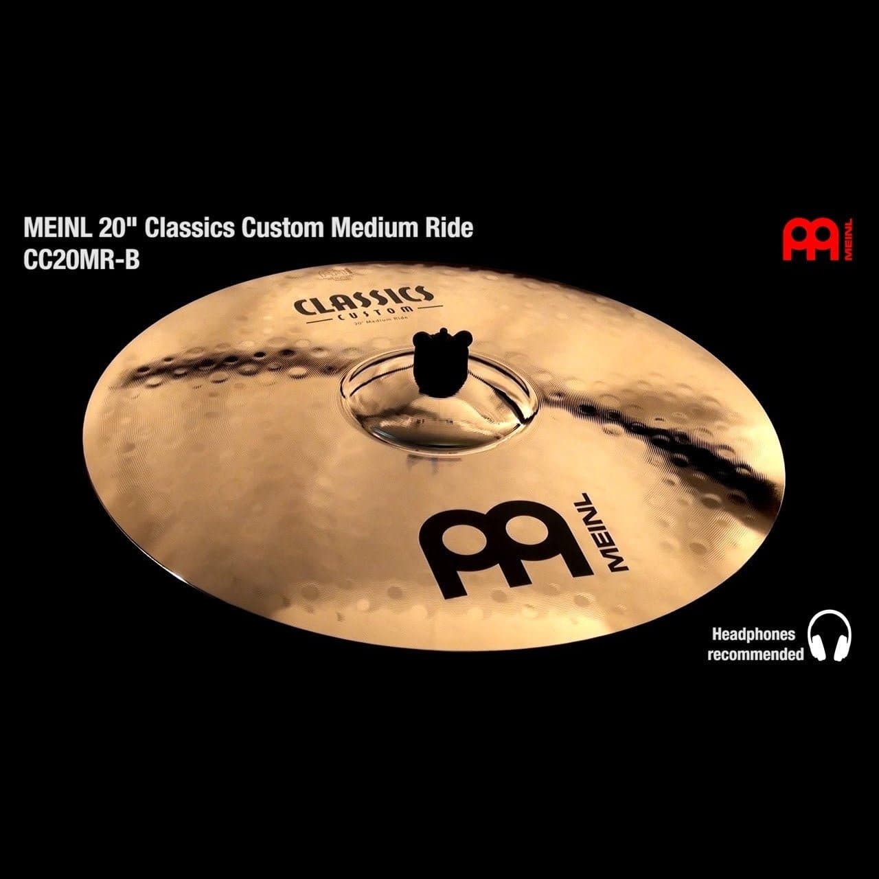 Meinl Classics Custom Medium Ride Cymbal 20