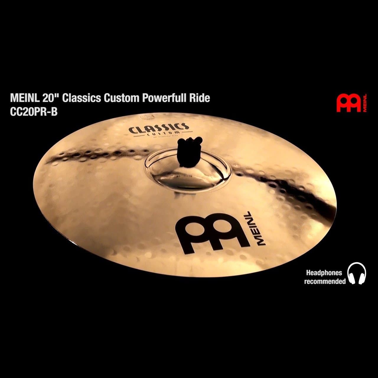 Meinl Classics Custom Powerful Ride Cymbal 20