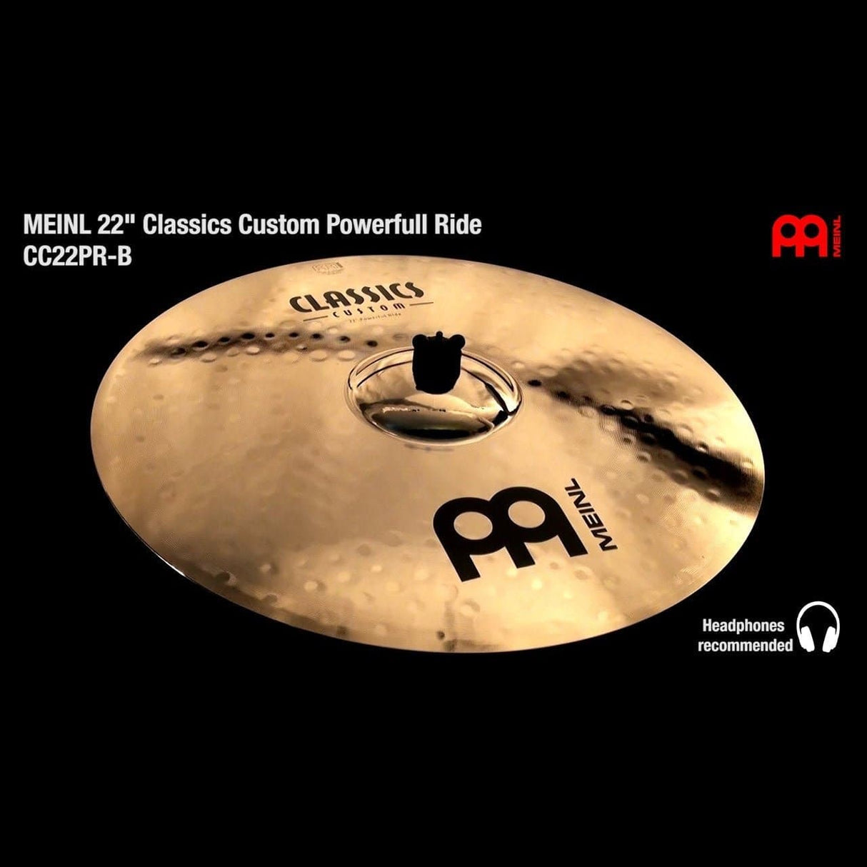 Meinl Classics Custom Powerful Ride Cymbal 22