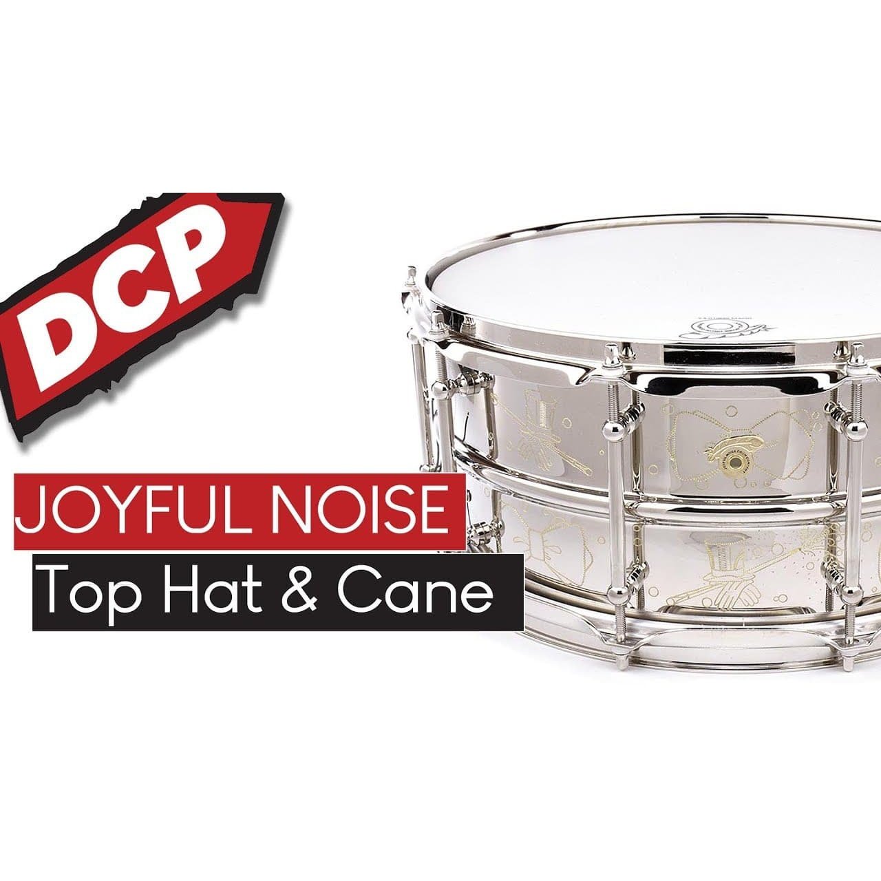 Joyful Noise Classic Standard Snare Drum 14x6.5 Top Hat & Cane
