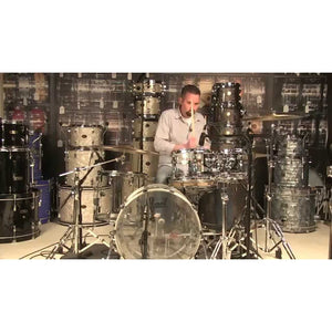 Pearl Crystal Beat Acrylic Free Floating Shell 14x6.5 Tangerine Glass