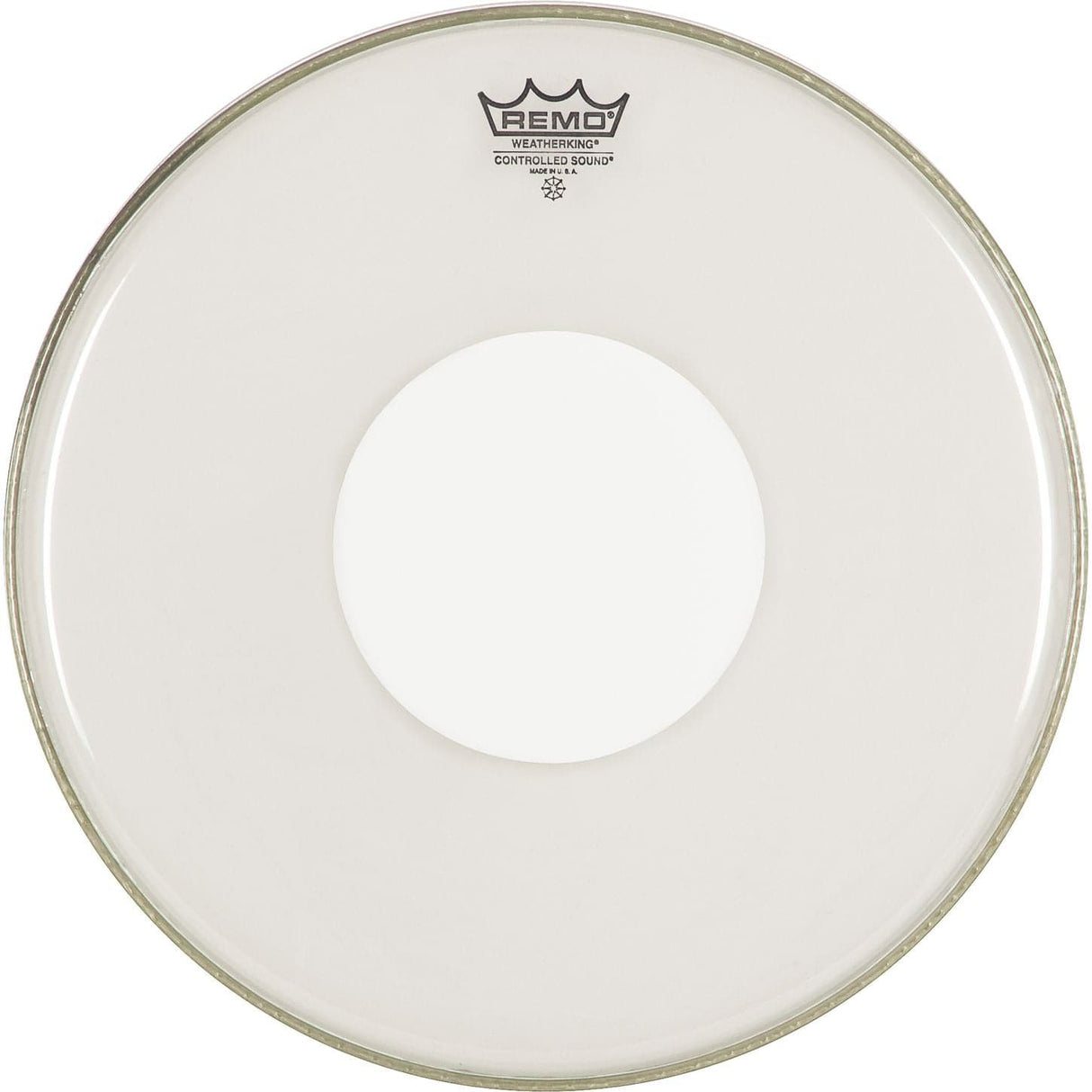 Remo Smooth White Controlled Sound 8 Inch Drum Head : White Dot On Top